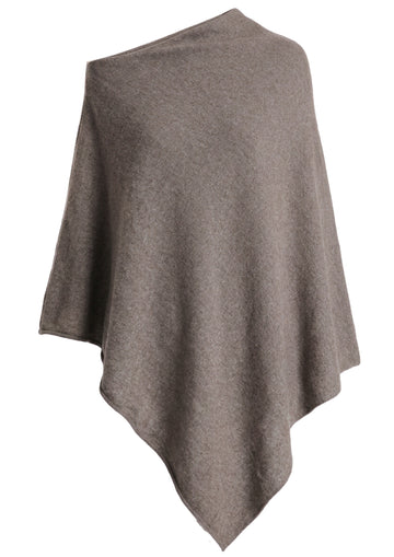Anneli cashmere poncho, Sand melert