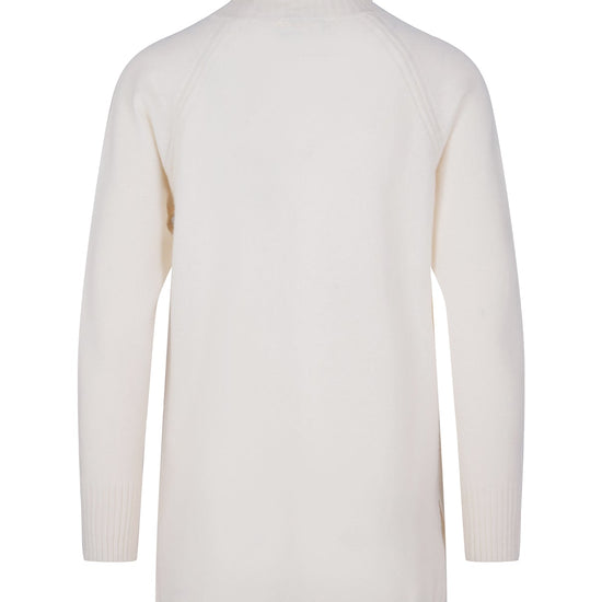 Abby merinoull genser med høy hals. – Off White