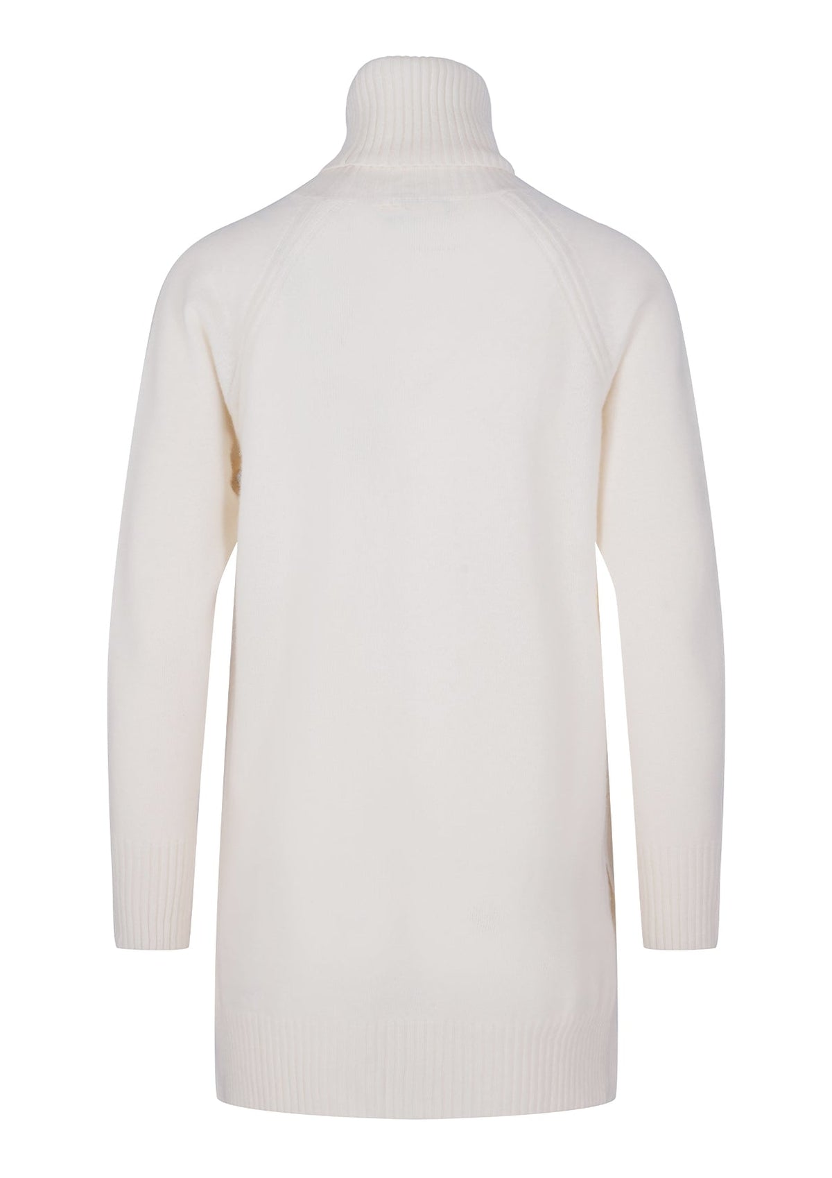 Abby merinoull genser med høy hals. – Off White