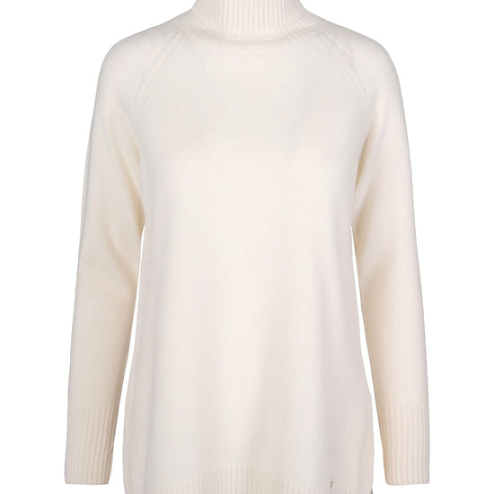 Abby merinoull genser med høy hals. – Off White