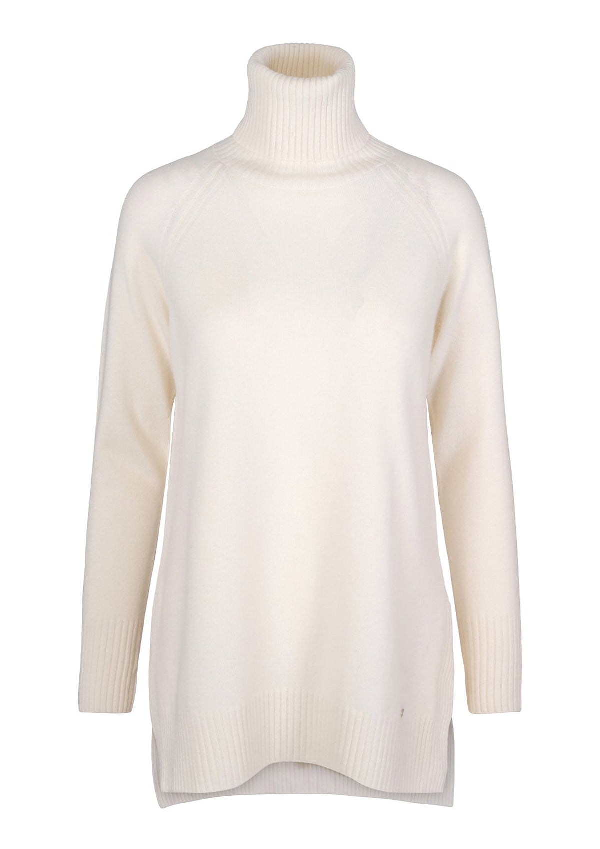 Abby merinoull genser med høy hals. – Off White