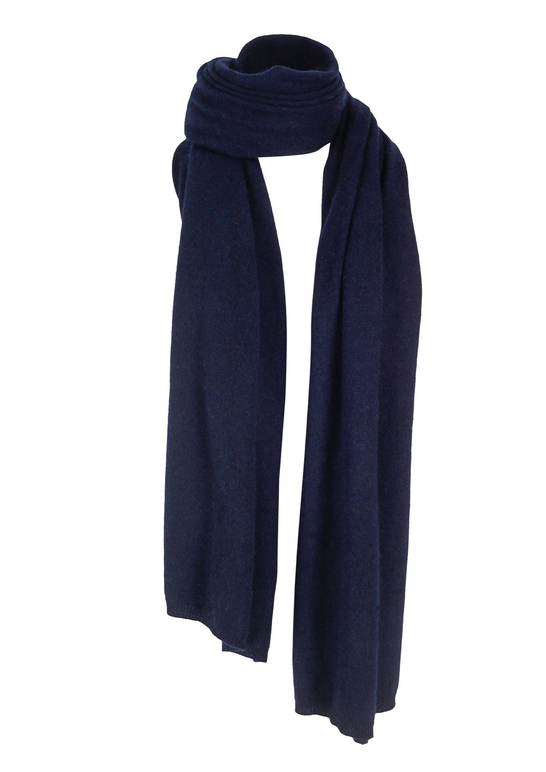Alfie stort cashmere skjerf, Marineblå