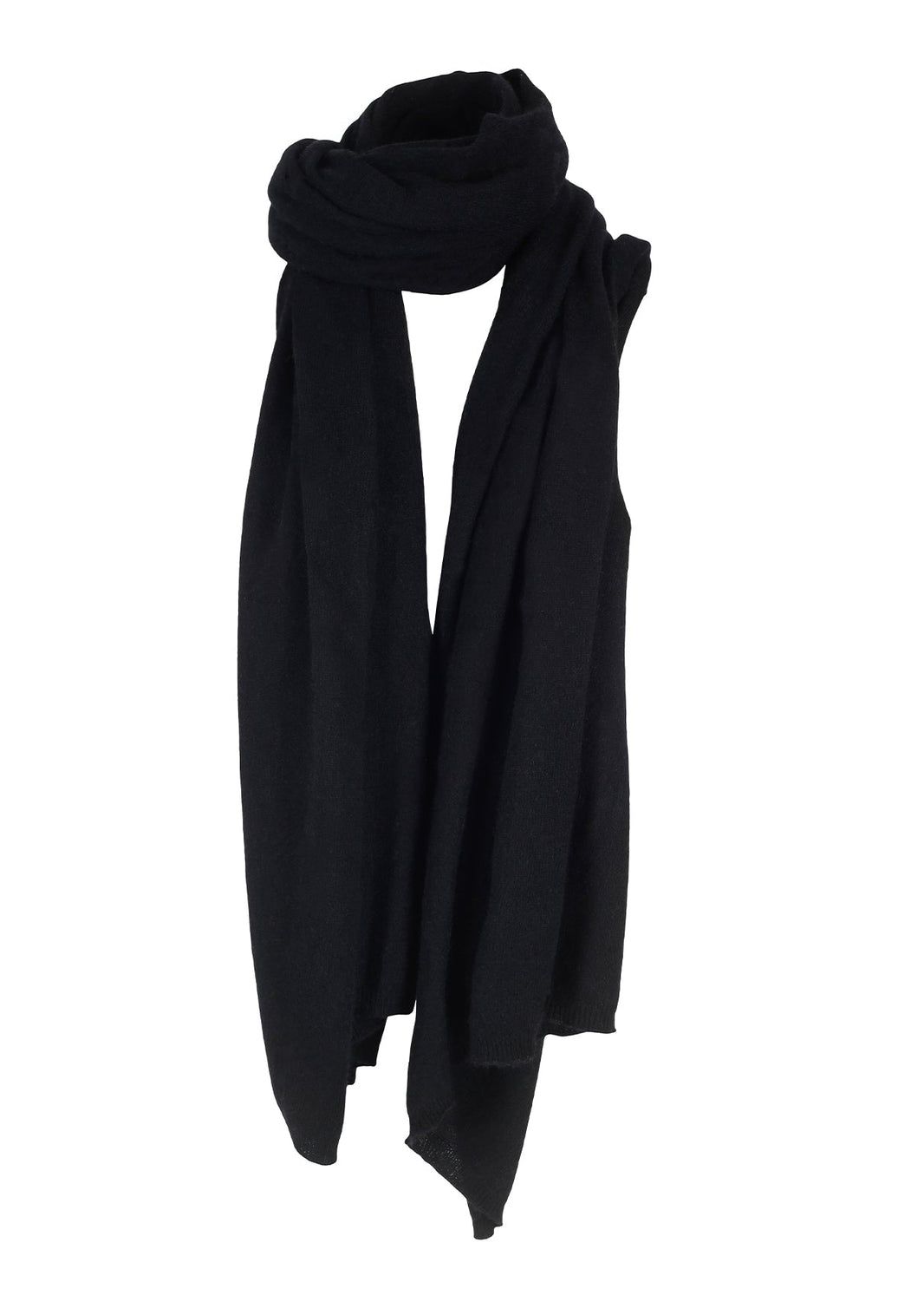 Alfie stort cashmere skjerf, Sort