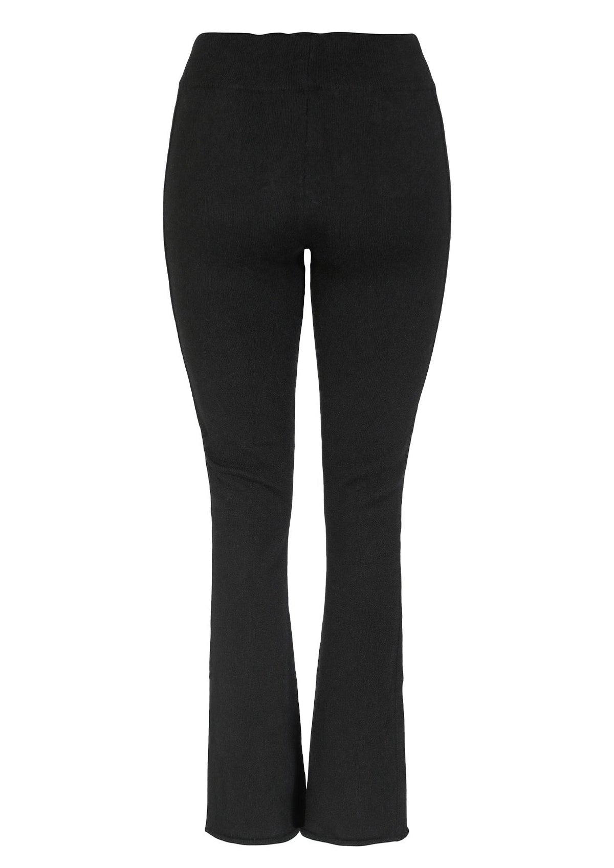 Amanda Cashmere bukse med sleng – Sort