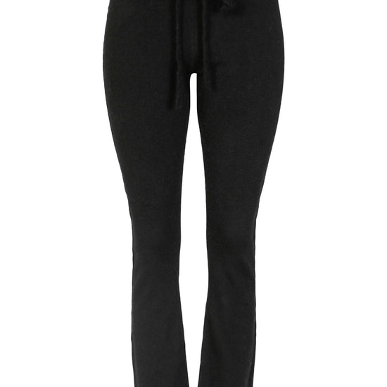 Amanda Cashmere bukse med sleng – Sort