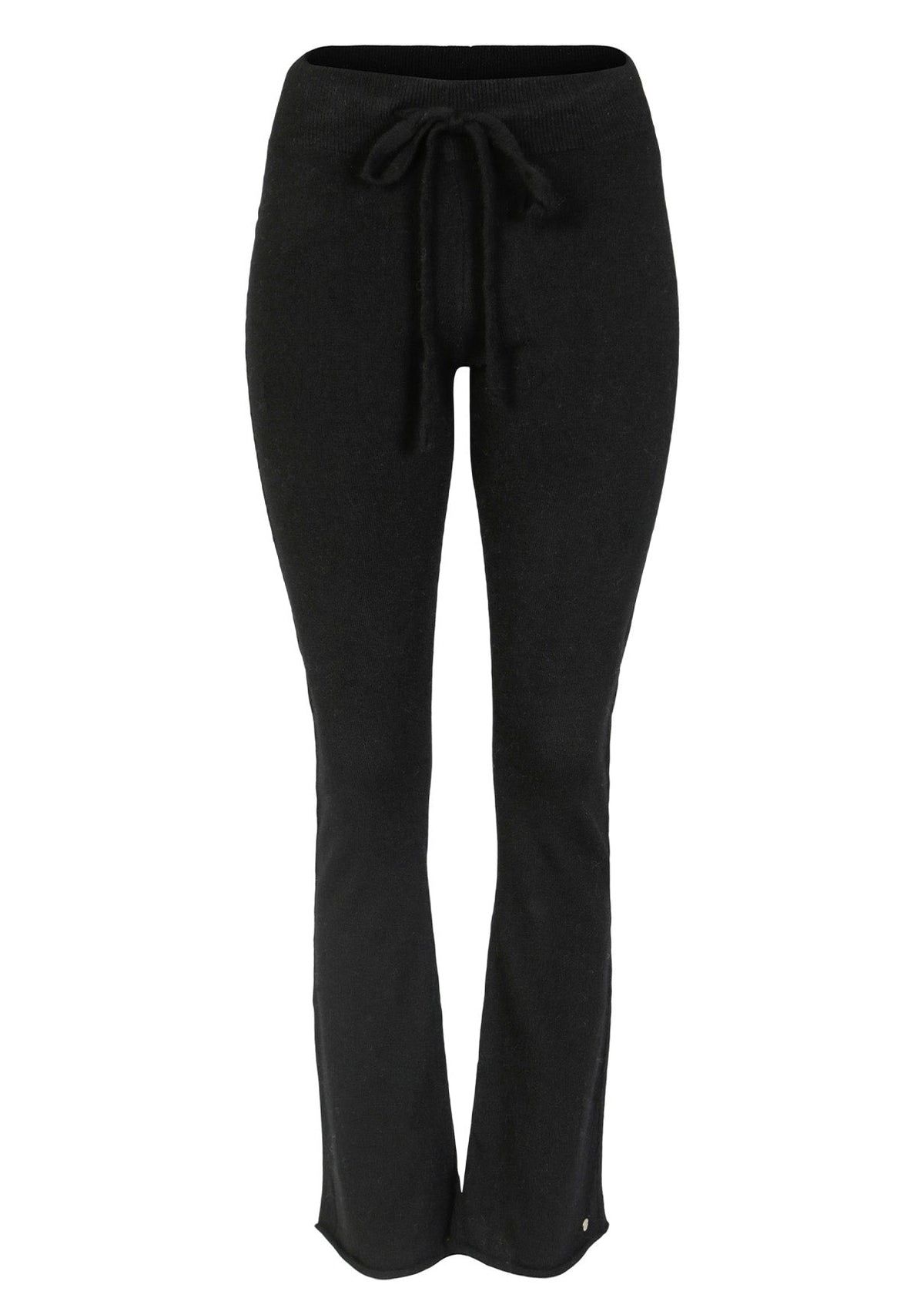 Amanda Cashmere bukse med sleng – Sort