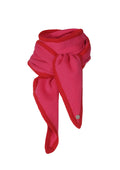 Ayla cashmere skjerf, Hot pink med rød lkant
