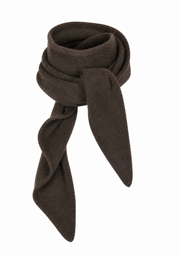 Ayla cashmere skjerf, Mørk muldvarpmelert
