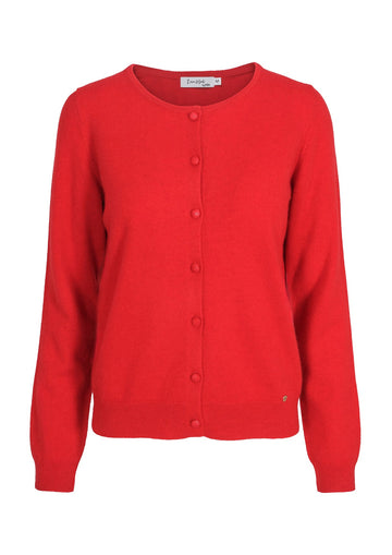 Emilie cashmere cardigan – Rød