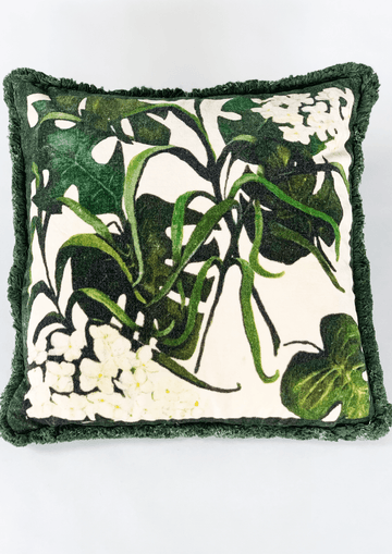 Hortensia fløyelsputetrekk