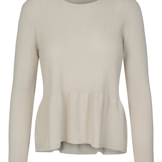 Mie merinoull genser – Beige