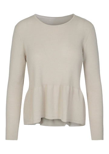 Mie merinoull genser – Beige