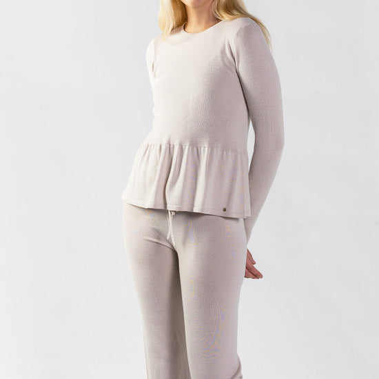 Mie merinoull genser – Beige