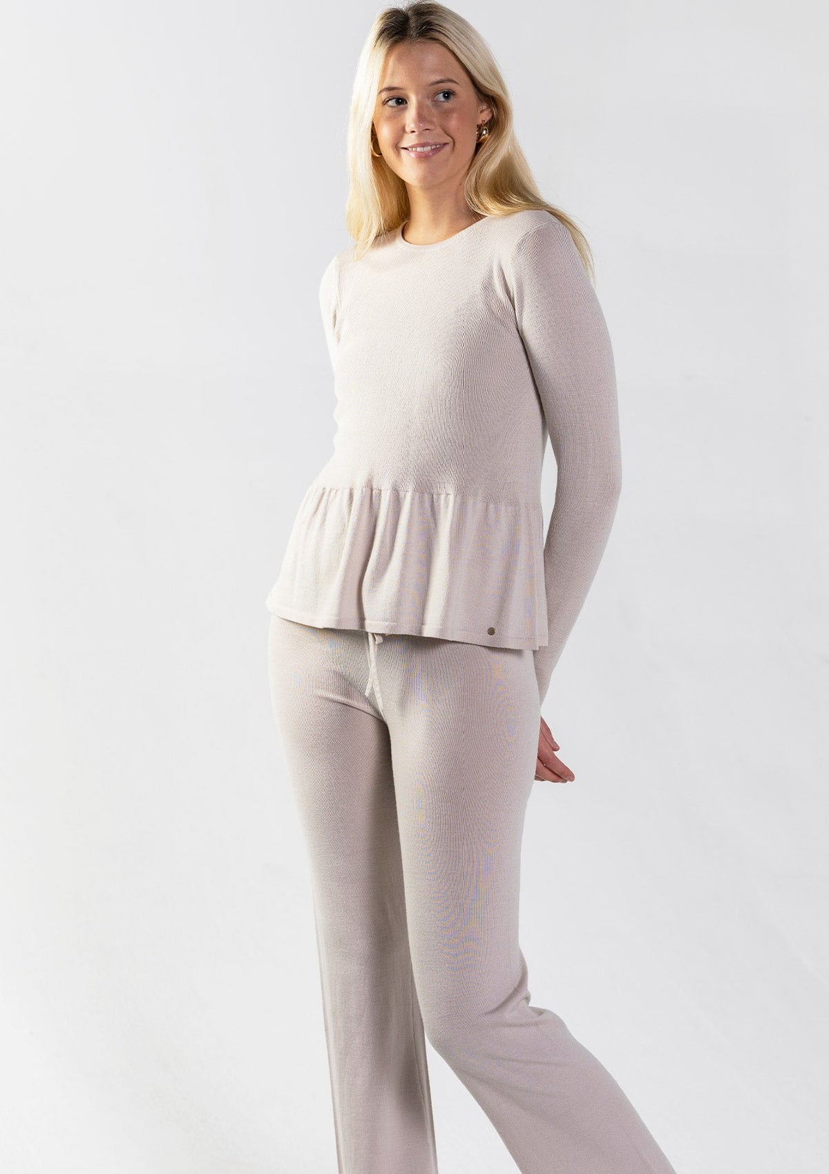 Mie merinoull genser – Beige
