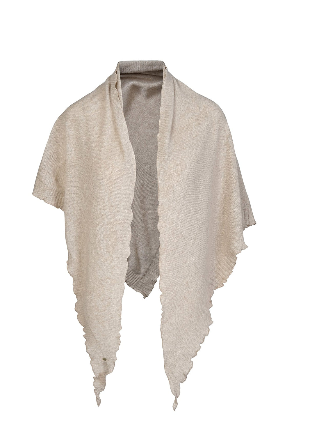 Palma cashmere trekant skjerf, Lys beigemelert