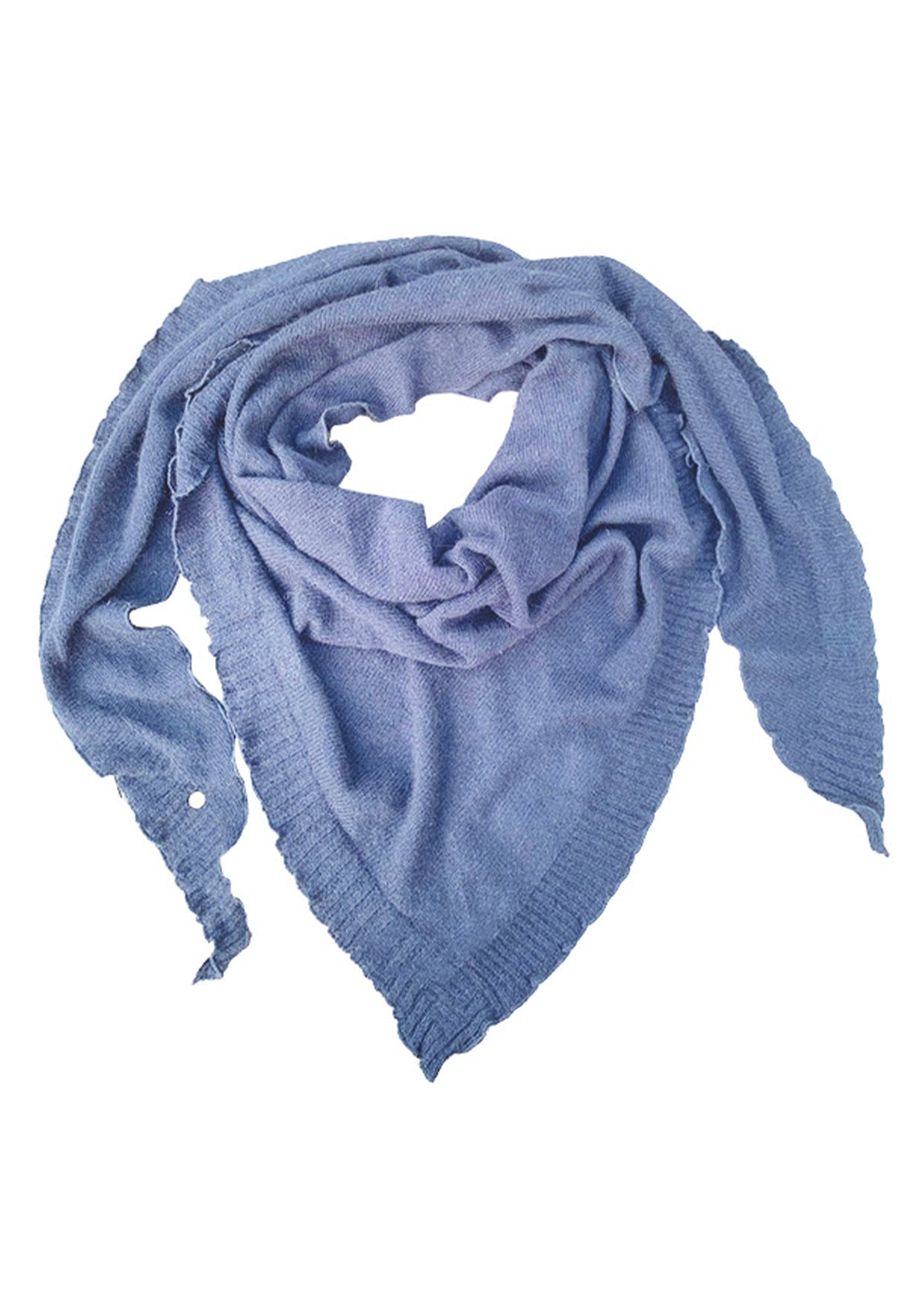 Palma cashmere trekant skjerf – Lys denim melert