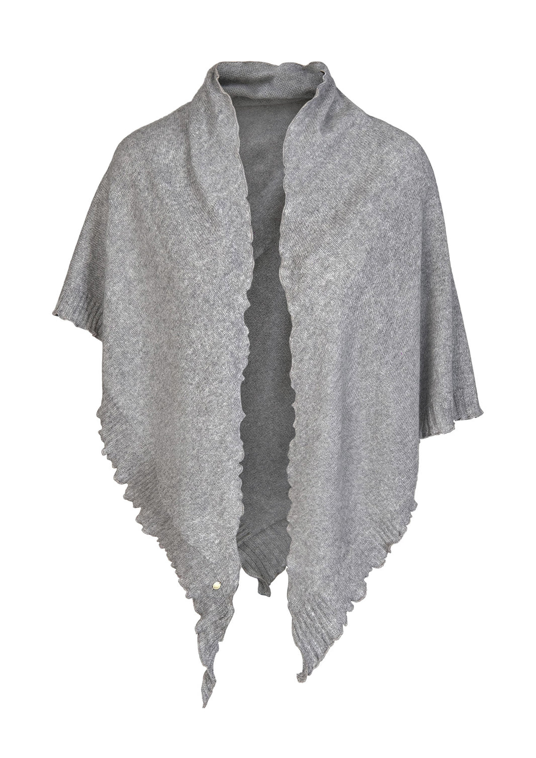 Palma cashmere trekant skjerf, Gråmelert
