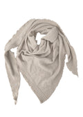 Palma cashmere trekant skjerf, Lys beigemelert