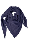 Palma cashmere trekant skjerf, Marineblå