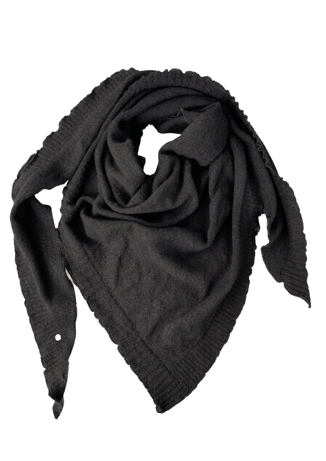 Palma cashmere trekant skjerf, Sort
