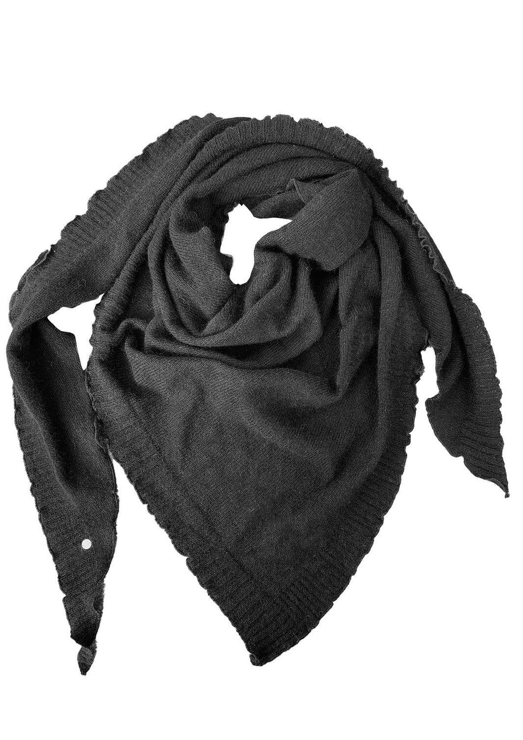 Palma cashmere trekant skjerf, Sort
