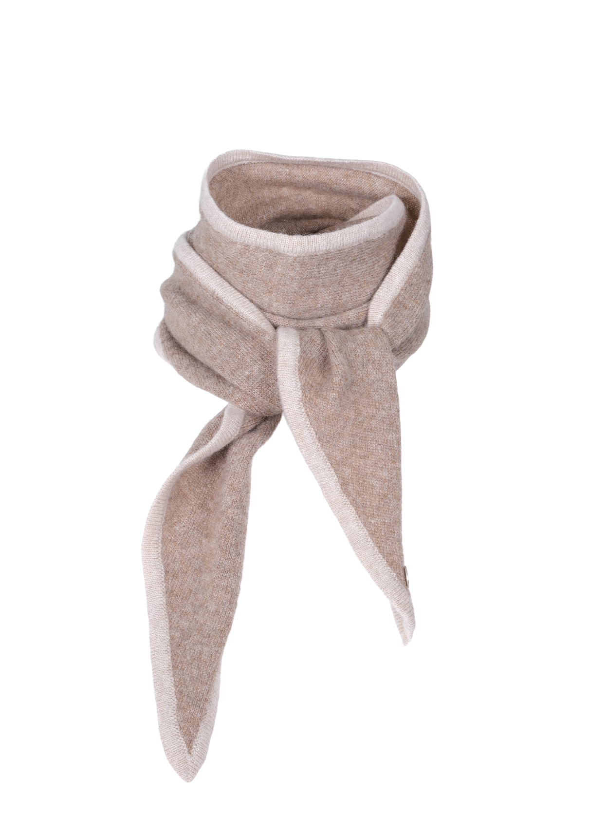 Ayla mørk beige m lys kant