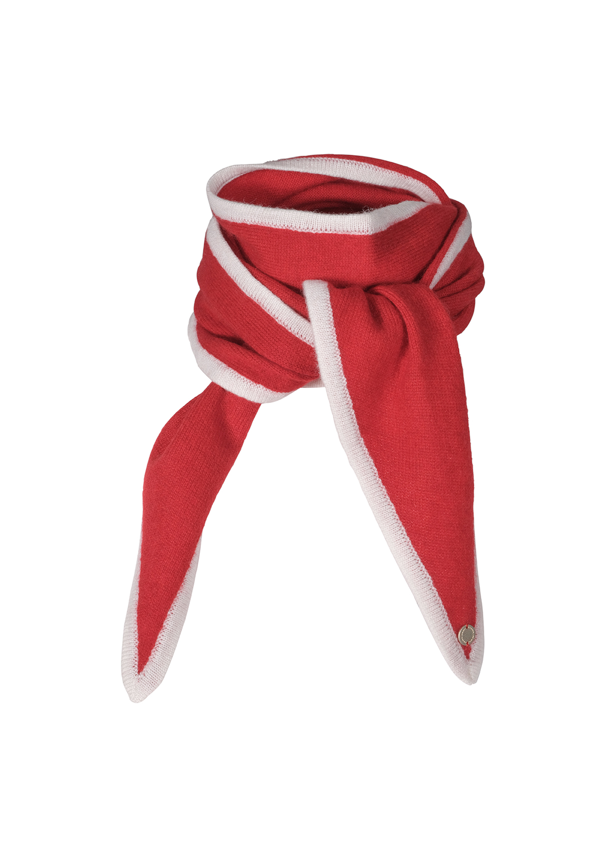 Ayla rød m off white kant