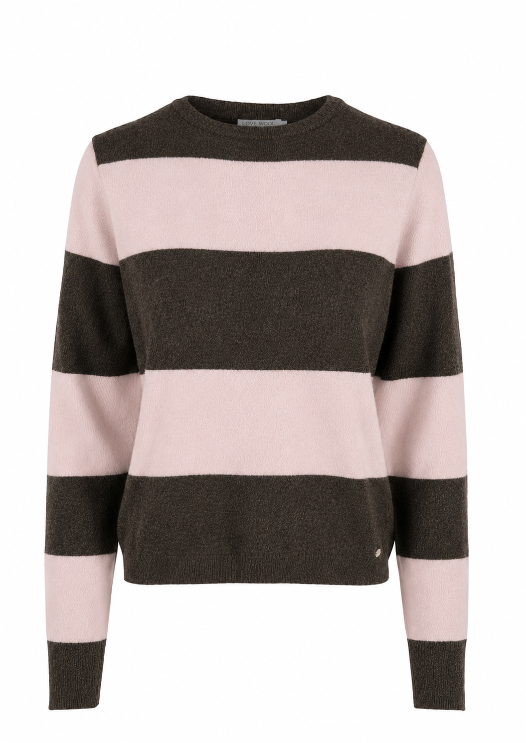 Sasha mørkbrune og rosa striper